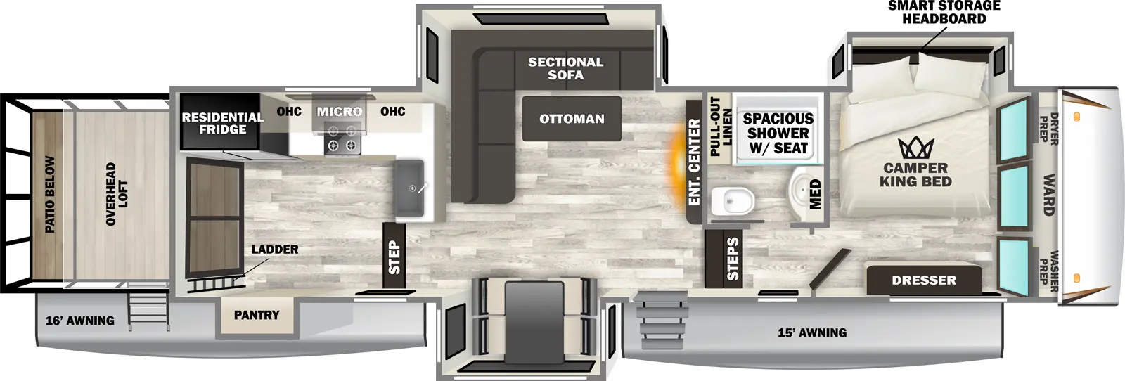 Sabre 36ML Floorplan